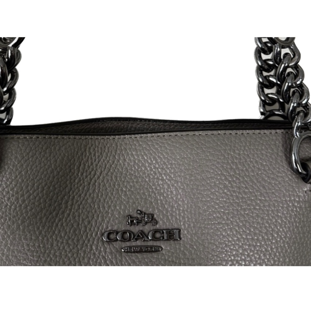 Coach Sophia Tote Pebbled Leather Gunmetal Hardware - Picture 5 of 12